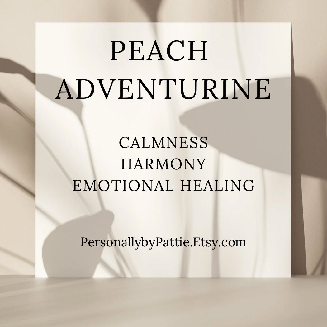 Peach Aventurine 8mm Gemstone Stretchy Bracelet with a Lotus Silver Bead. Calmness, Harmony, Emotional Healing.