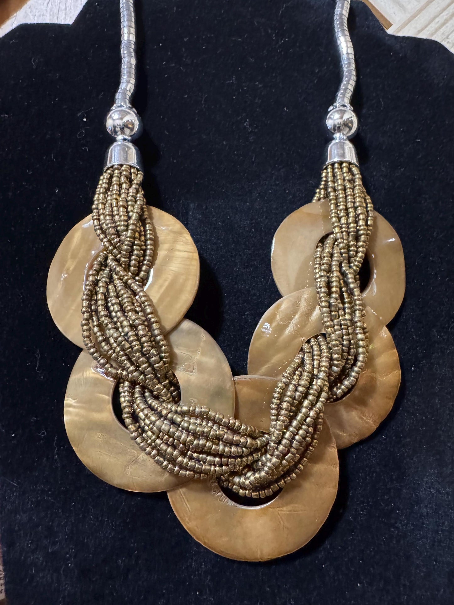 Bohemian Style Beaded with Resin Shells.