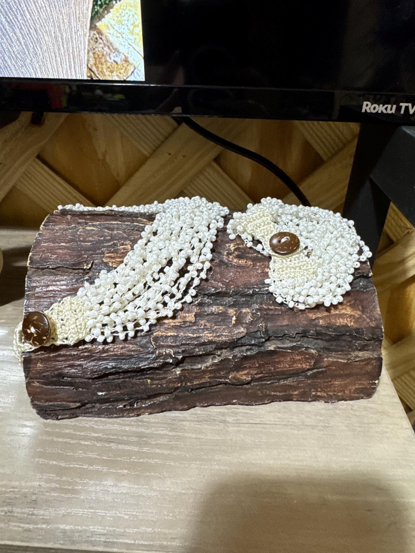 Crochet Chocker Necklace with Bracelet.