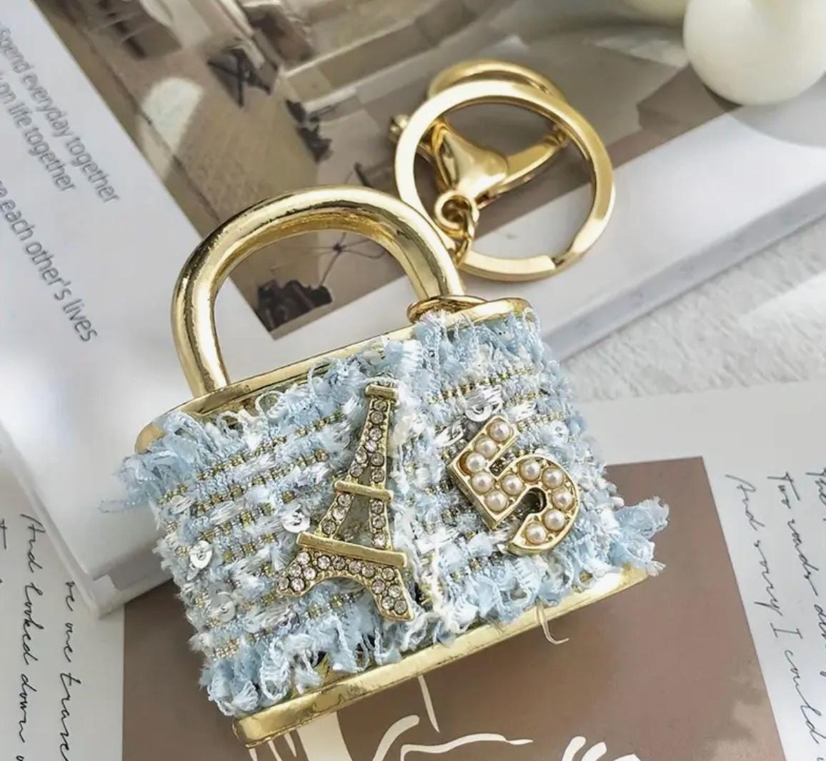 Large Cloth Keychain Purse | Purse Charm | Backpack Pendant Charm