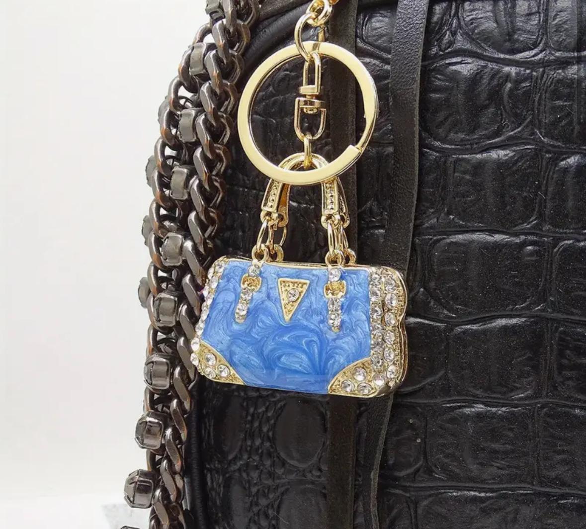 Mini Enamel Keychain Purse | Purse Charm | Backpack Pendant Charm