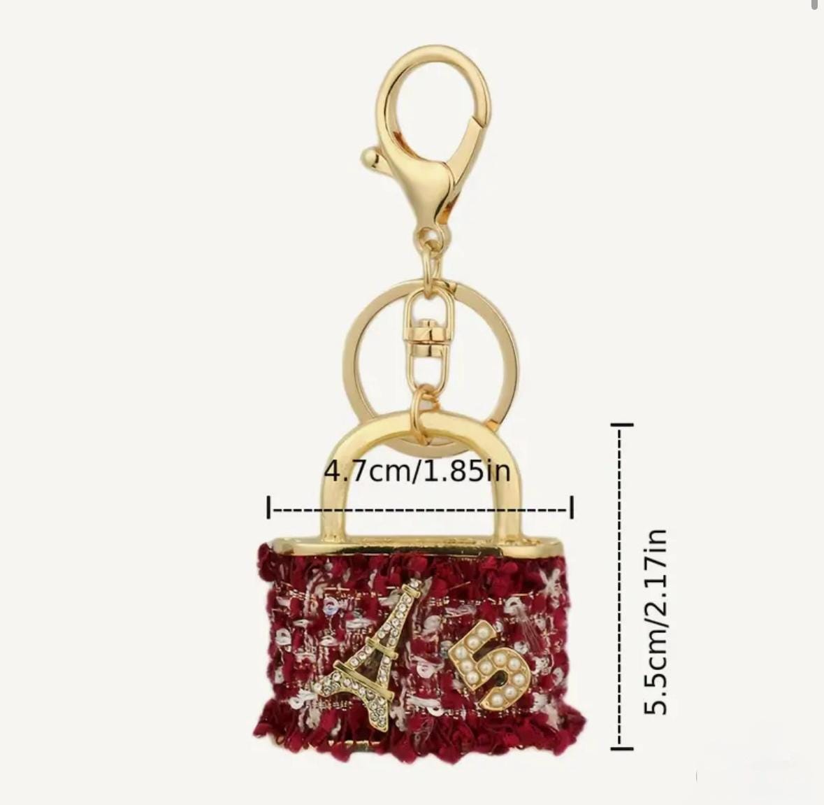 Large Cloth Keychain Purse | Purse Charm | Backpack Pendant Charm